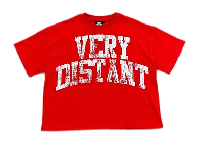 Very Distant Studios Statement Tee Red White