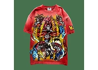 Warren Lotas Combined Guy T-Shirt Sunfaded Red