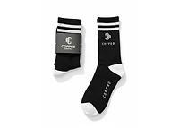 Copped Black / White Mid Socks 3-Pack