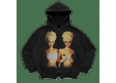 Works of Madness Blondes Premium Zip Up Black
