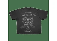 Works of Madness Legal Fun Drop Shoulder Tee Grey