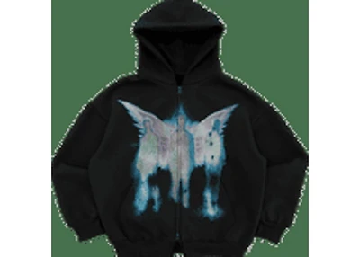 Works of Madness Messiah Premium Zip Up Black