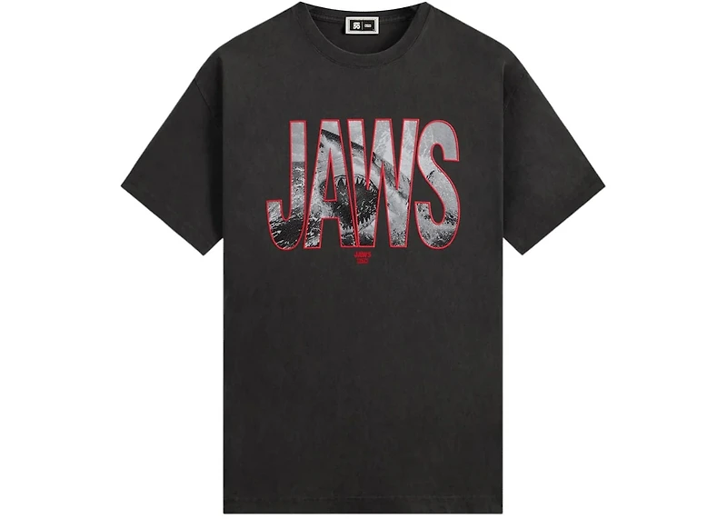 Kith x JAWS Shark Attack Vintage Tee Black