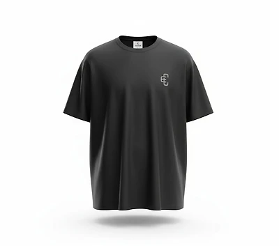 COPPED Seamless Tee Single Layer Black Grey Logo