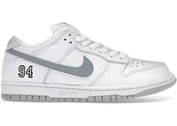 Nike SB Dunk Low Supreme 94 White Metallic Silver