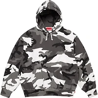 Supreme Satin Applique Hooded Sweatshirt (SS26) Snow Camo
