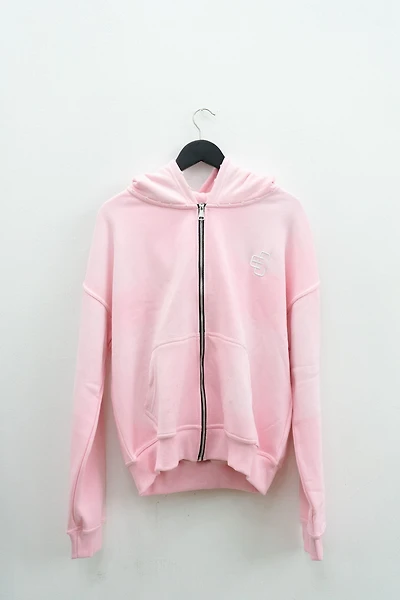 COPPED Zip-Up Hoodie Light Pink