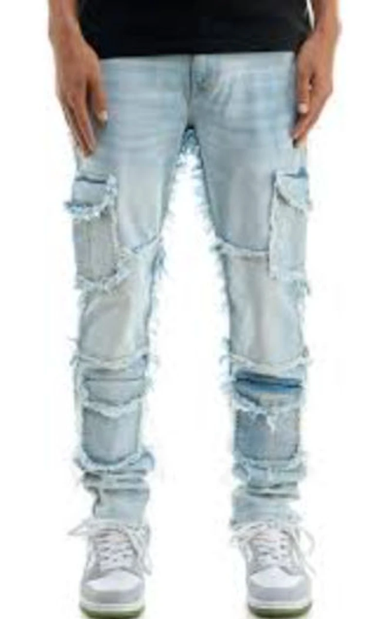 KDNK JEANS KND4803 BLUE CARGO