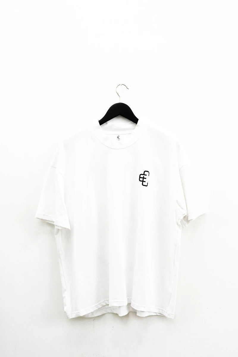 COPPED Seamless Tee Single Layer White Black Logo