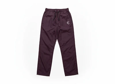 Copped Windbreaker Pants Burgundy