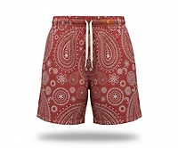 Copped Shorts Paisley Garnet