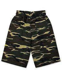 MANI Vertical Logo Long Shorts Camo