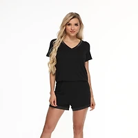 Bamboo Shorts/T-Shirt PJ Set