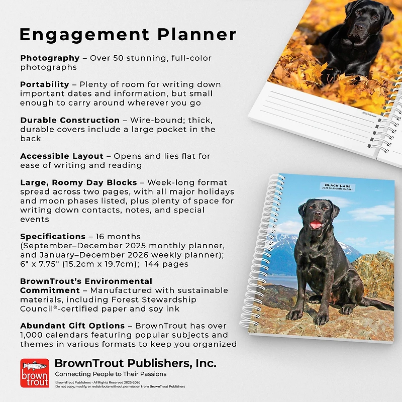 Black Labs 2026 Engagement Calendar - Online Only