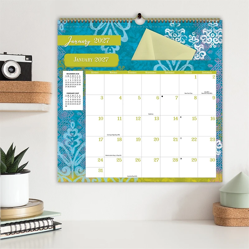 Bohemian File It 2027 Wall Calendar