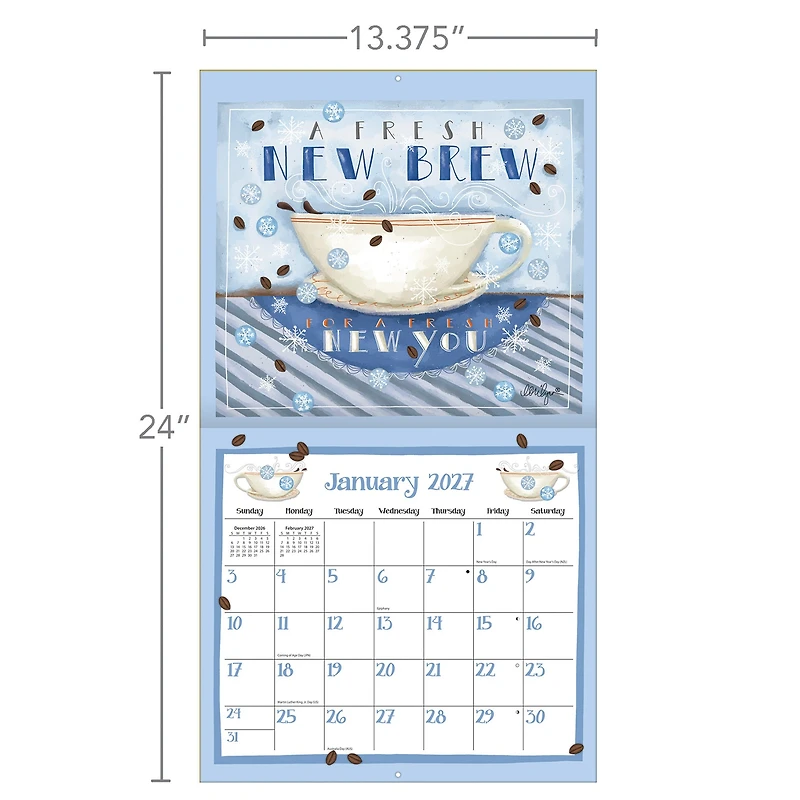 Coffee 2027 Wall Calendar - Online Only