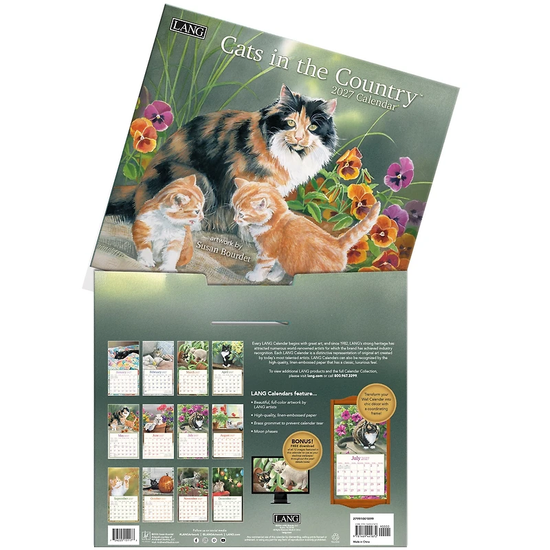 Cats In The Country 2027 Wall Calendar