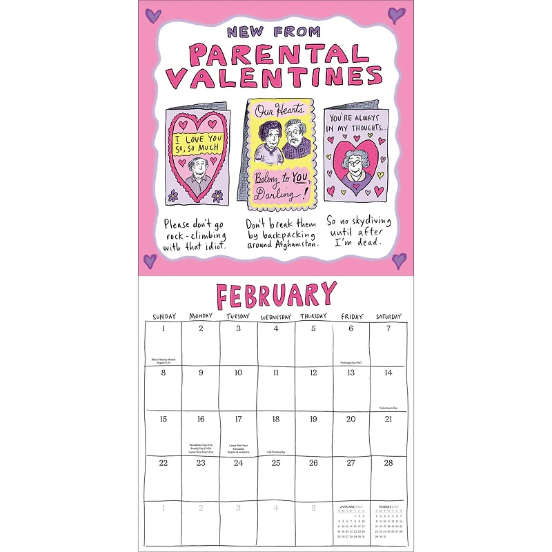 Roz Chast 2026 Wall Calendar - Online Only