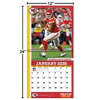 NFL Travis Kelce Kansas City Chiefs 2026 Wall Calendar