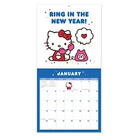 Hello Kitty Playful Pink 2026 Wall Calendar