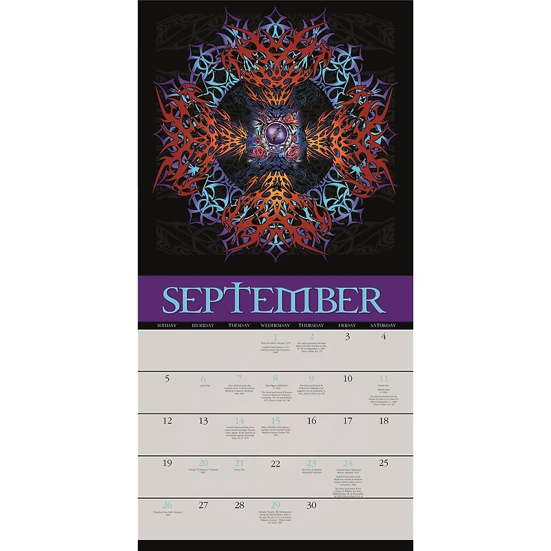 Grateful Dead 2027 Wall Calendar