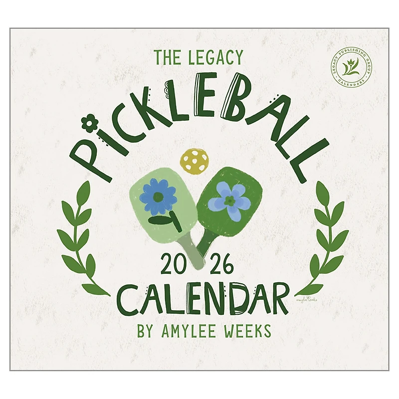 Pickleball 2026 Deluxe Wall Calendar - Online Only