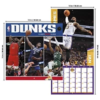NBA Dunks 2026 Wall Calendar