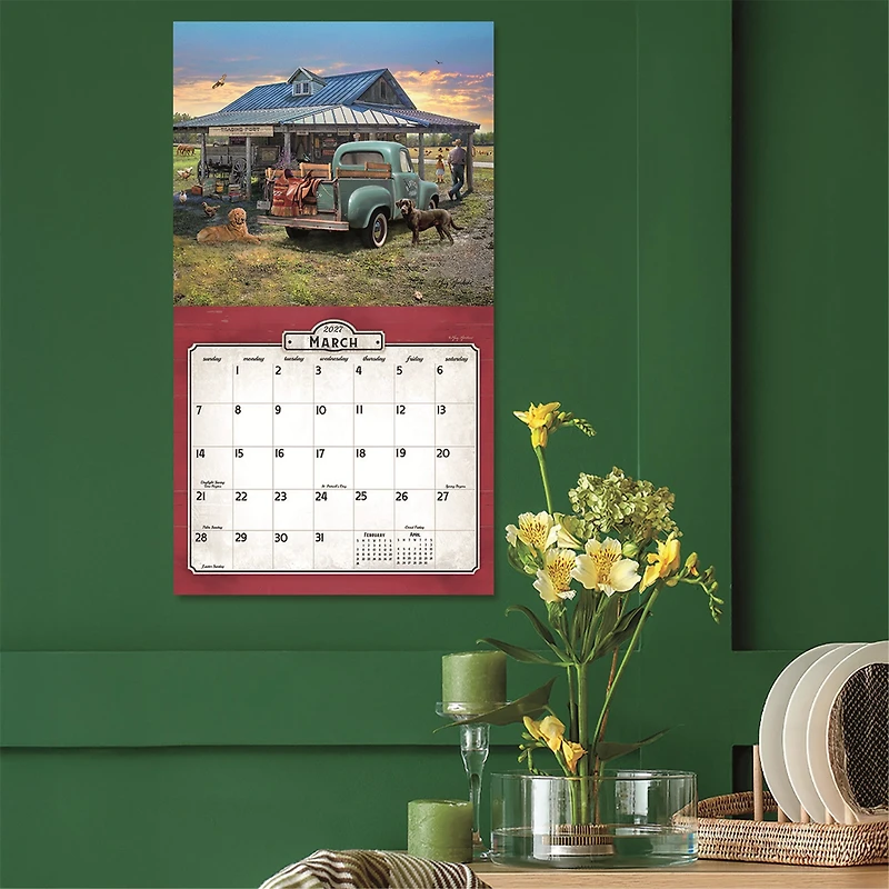 Nostalgic Main Street 2027 Wall Calendar - Online Only