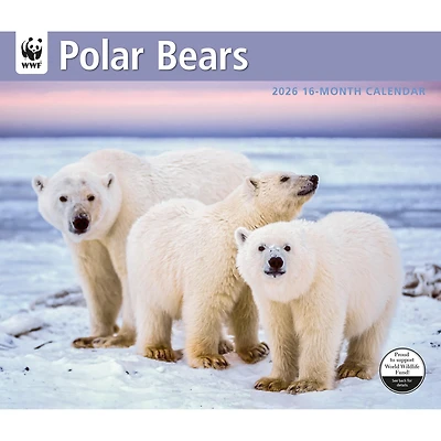 World Wildlife Fund Polar Bears 2026 Wall Calendar