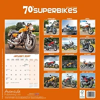 70s Superbikes 2027 Wall Calendar - Online Only