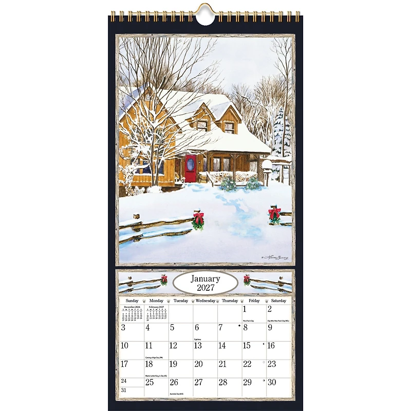 Country Welcome 2027 Slim Calendar - Online Only