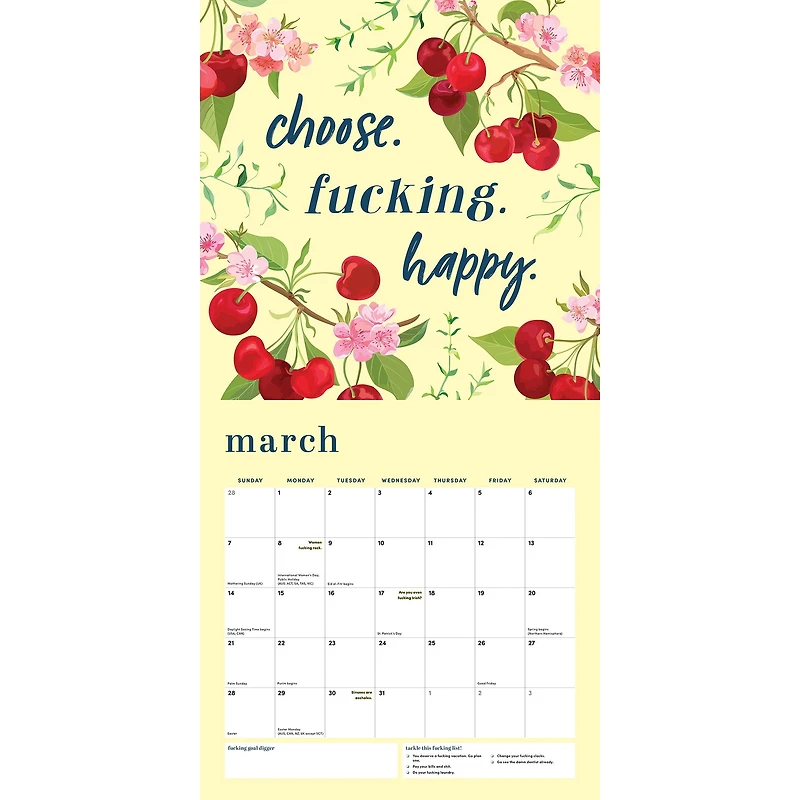 She Believed She Could So She Fucking Did 2027 Wall Calendar - Online Only