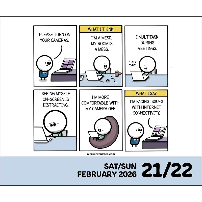Work Chronicles 2026 Box Calendar