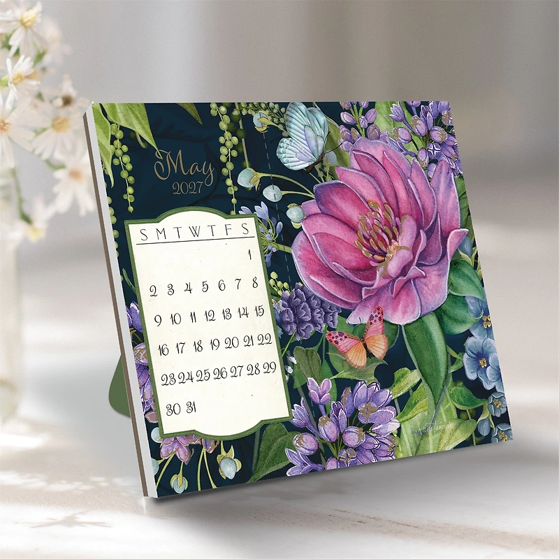 Midnight Garden Postcard 2027 Easel Calendar - Online Only