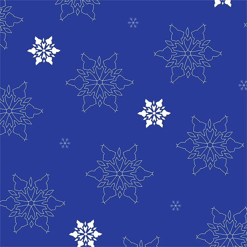 Blue Snowflakes Large Gift Wrap