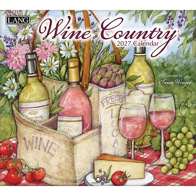 Wine Country Special Edition with Print 2027 Wall Calendar