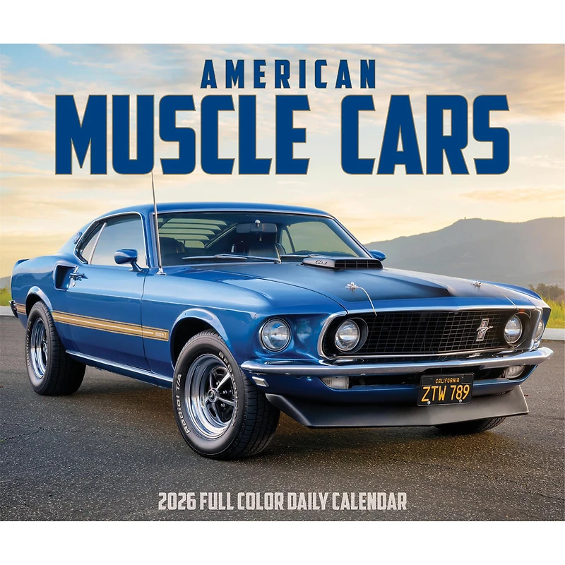 American Muscle Cars 2026 Box Calendar