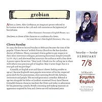 Forgotten English 2026 Box Calendar