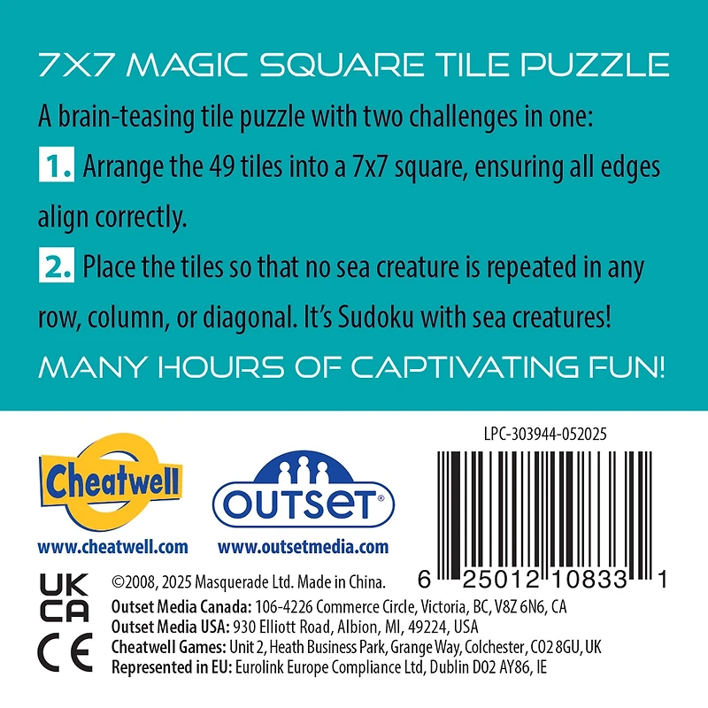 Tidal Pool Magic Square 49 Piece Puzzle - Online Only