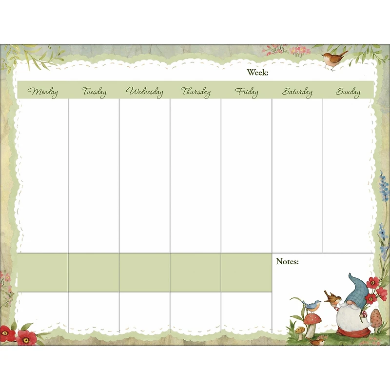 Gnomes Plan It Plus 2025-2026 Wall Calendar