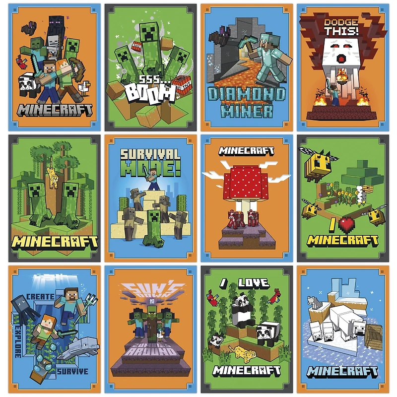 Minecraft Mini Poster 2027 Slim Calendar