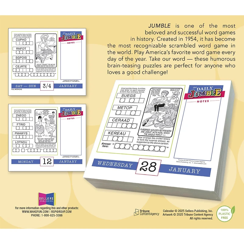 Daily Jumble 2026 Box Calendar