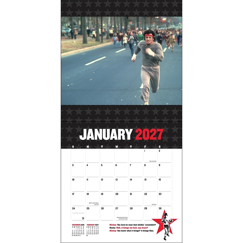 Rocky 2027 Wall Calendar - Online Only