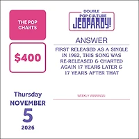 Pop Culture Jeopardy! 2026 Box Calendar - Online Only