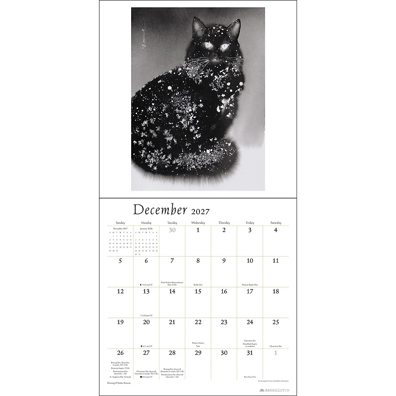 The Artful Cat 2027 Wall Calendar - Online Only