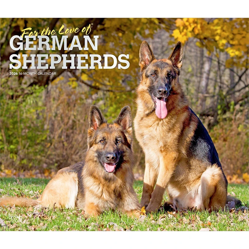 For The Love Of German Shepherds 2026 Wall Calendar