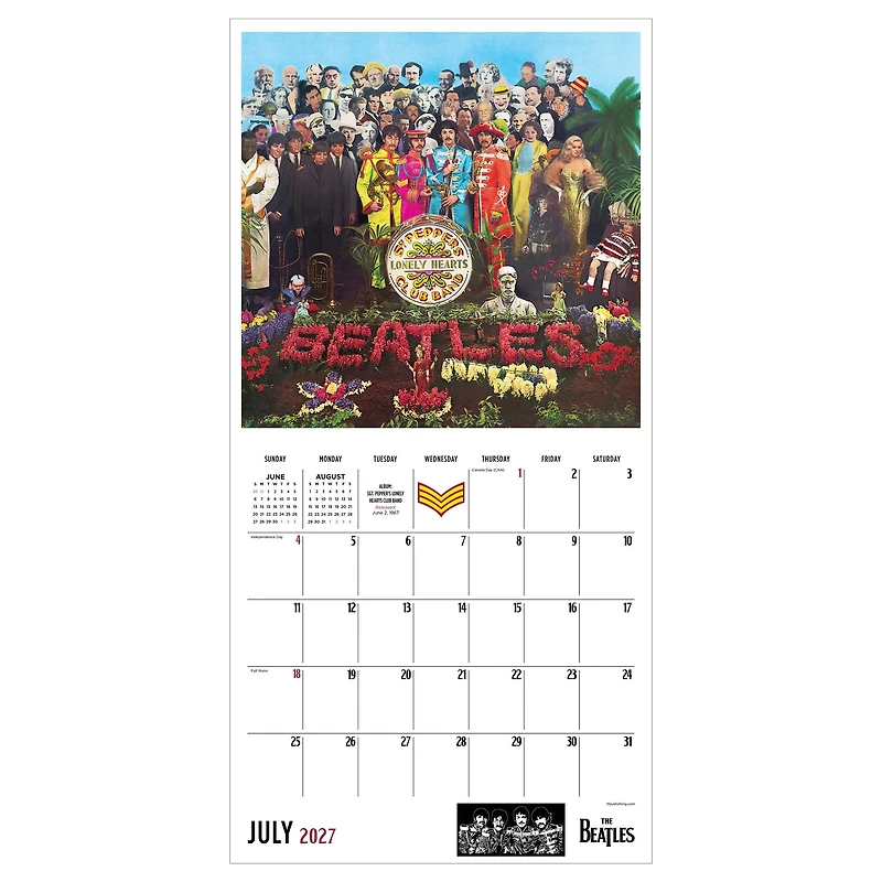 Beatles 2027 Wall Calendar