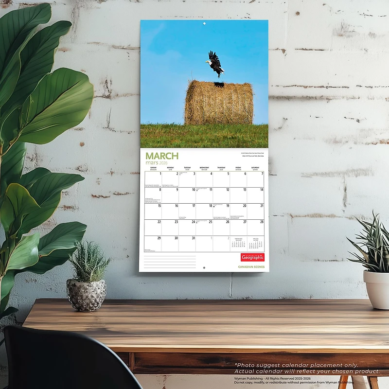 Canadian Geographic Canadian Scenes 2026 Wall Calendar