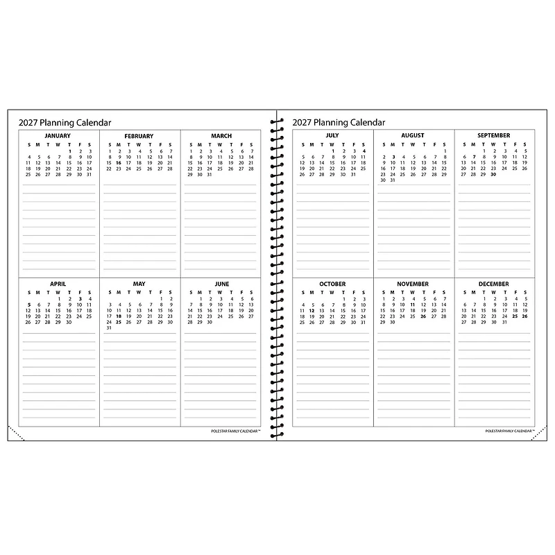 Polestar Family 2027 Engagement Calendar