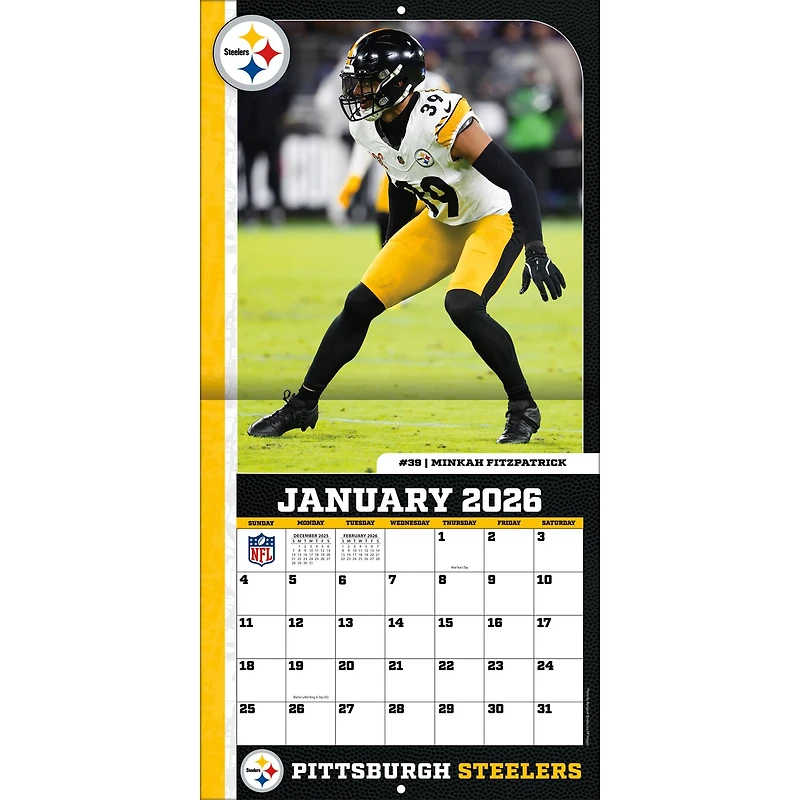 NFL Pittsburgh Steelers 2026 Mini Calendar - Online Only